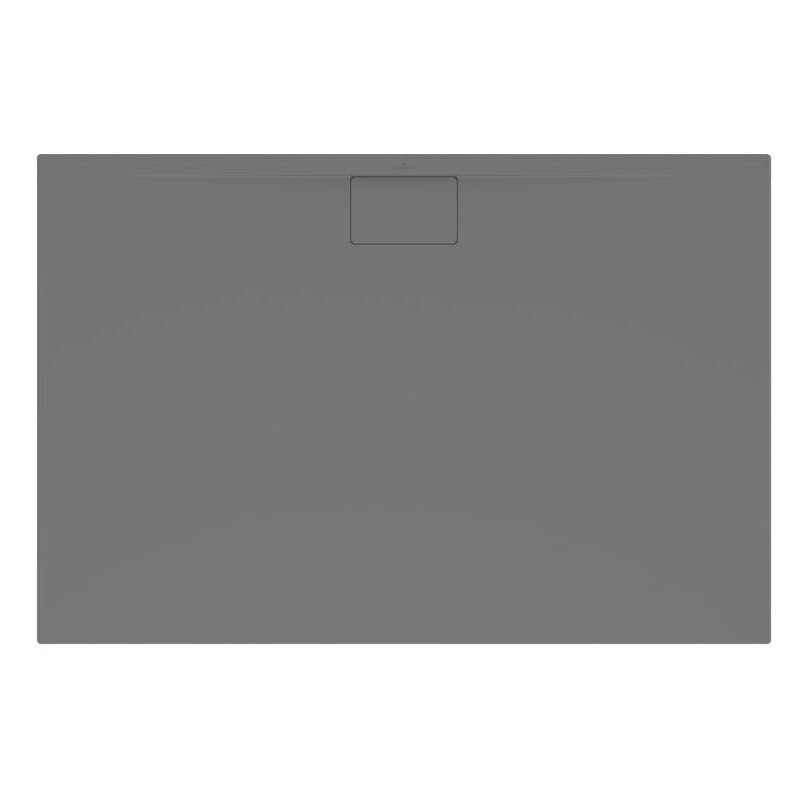 Villeroy&boch - Receveur antidérapant 120 x 80 x 4,8 villeroy et boch Architectura Metalrim acrylique rectangle gris anthracite