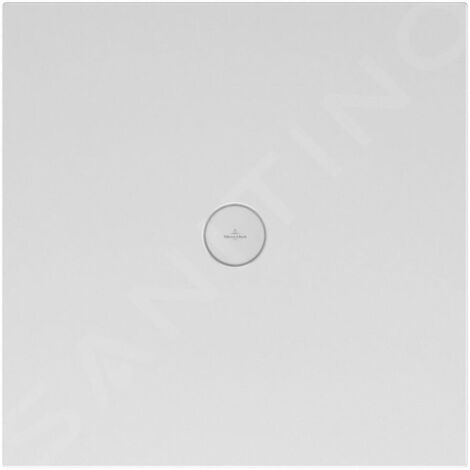 Receveur antidérapant 80 x 80 VILLEROY ET BOCH Subway Infinity à encastrer ceramique carré blanc