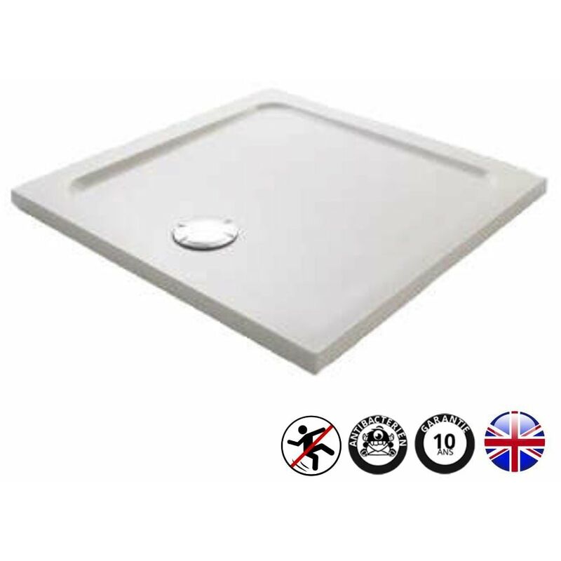 Jacob delafon Receveur douche antidérapant Flight carré, 90 x 90