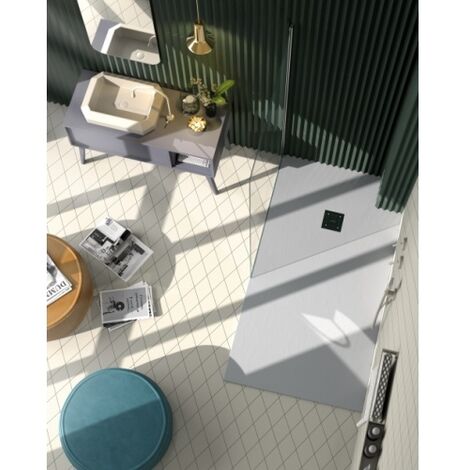 Receveur BASALTO Ciment 160x80cm*