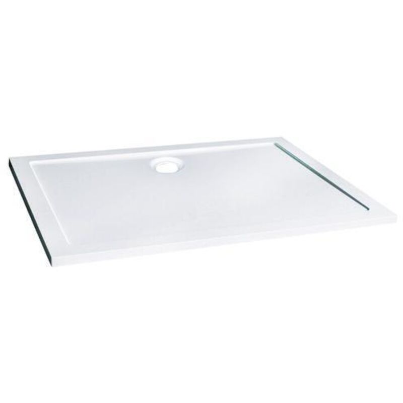 Ondee - Receveur bull - 80 x 120 cm - smc - Blanc - Extra-plat
