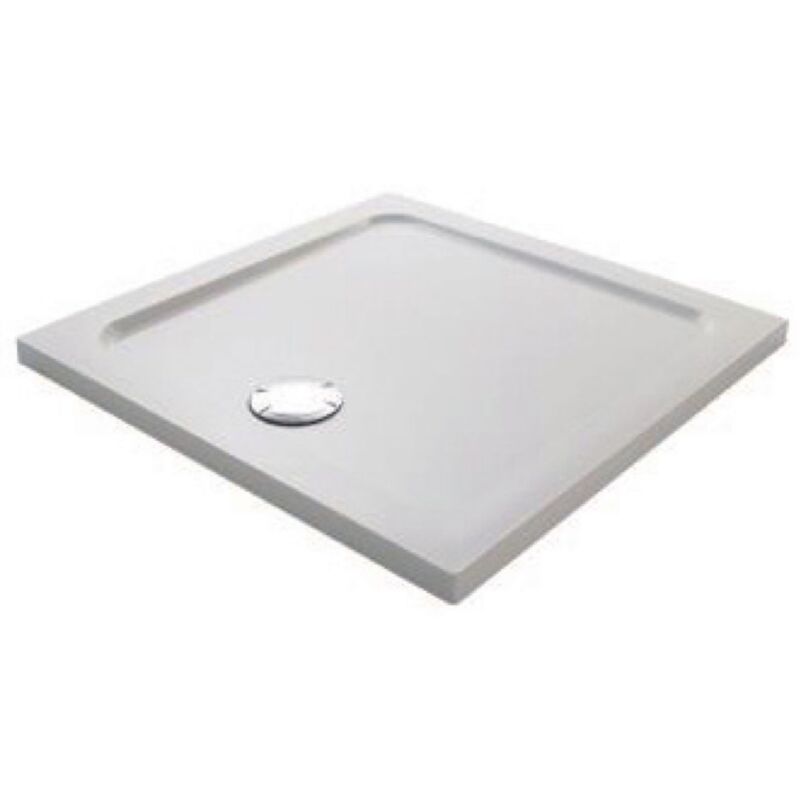 Receveur de douche Flight carr&eacute; extra plat Douche italienne Antibact&eacute;rien, 80 x 80