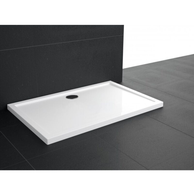 Receveur de douche acrylique 100x80 cm h 4,5 blanc brillant - Olympic