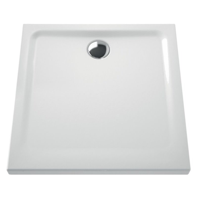 Vitra - Receveur céramique Arkitekt 80x80x5,5 pour bonde ø 90