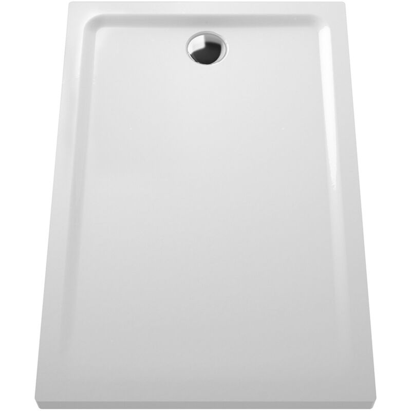 Receveur céramique Arkitekt 100x80x5x5 pour bonde ø 90 Vitra