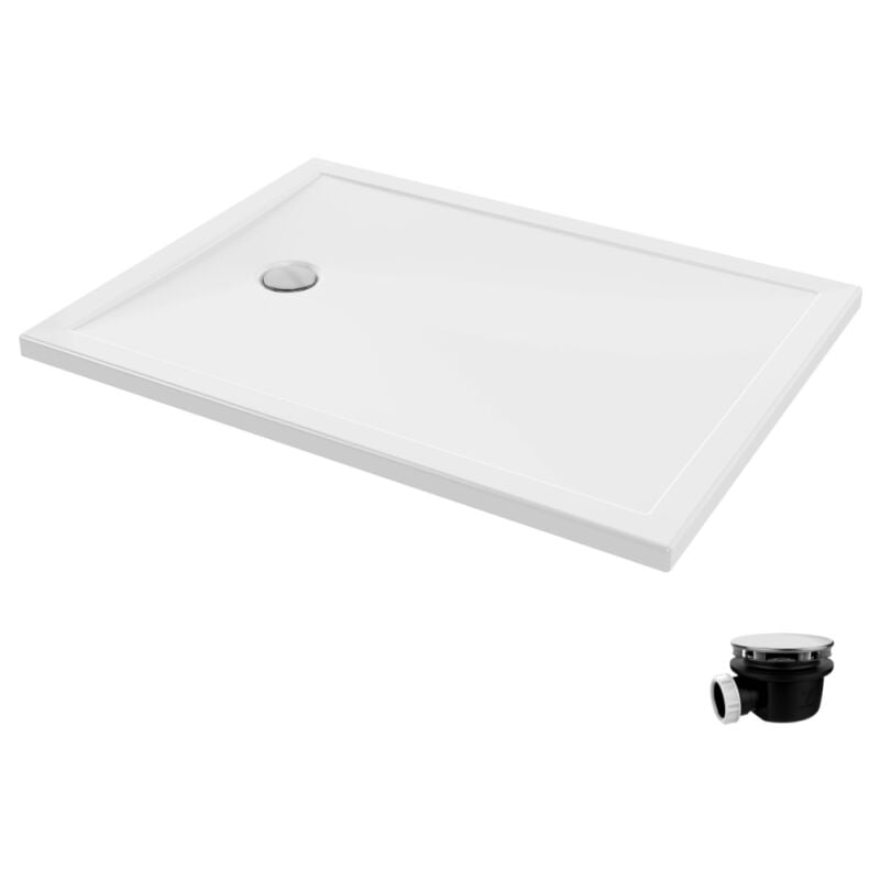 Jacob Delafon - Receveur de douche 120 x 90 Gaspard bonde à gauche + bonde Gaspard