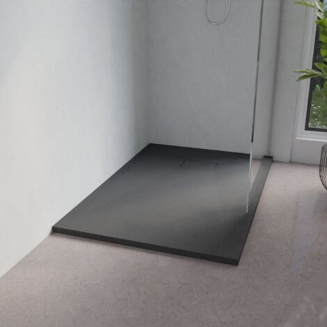 Receveur de douche 120x80 cm extra plat - SAPHIR- Gris anthracite