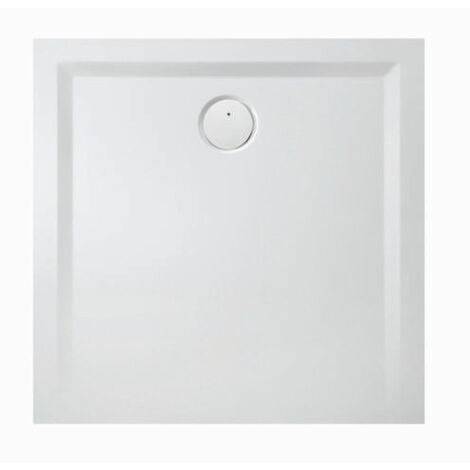 Receveur de douche 1500x1500x30 sans antidérapant. Matériel Solique. Blanche