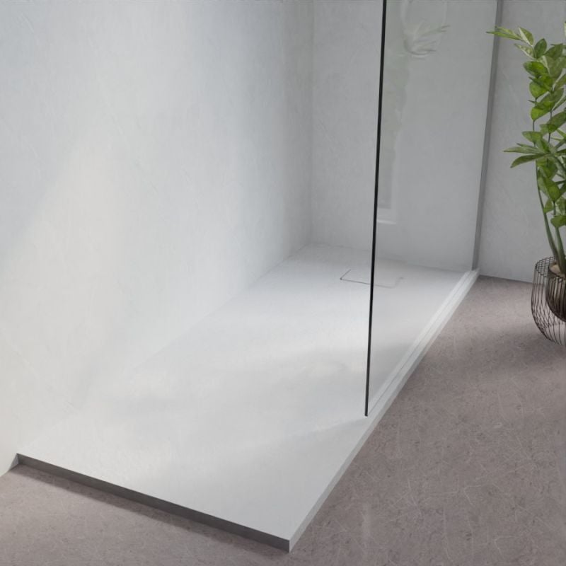 Receveur de douche 170x70 cm extra plat - saphir- Blanc