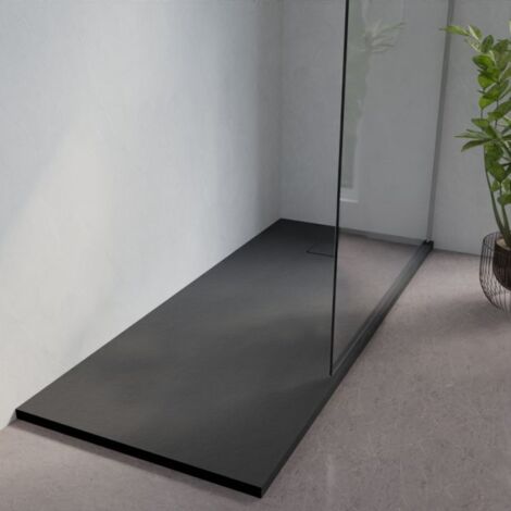 Receveur de douche 170x70 cm extra plat - SAPHIR- Gris anthracite
