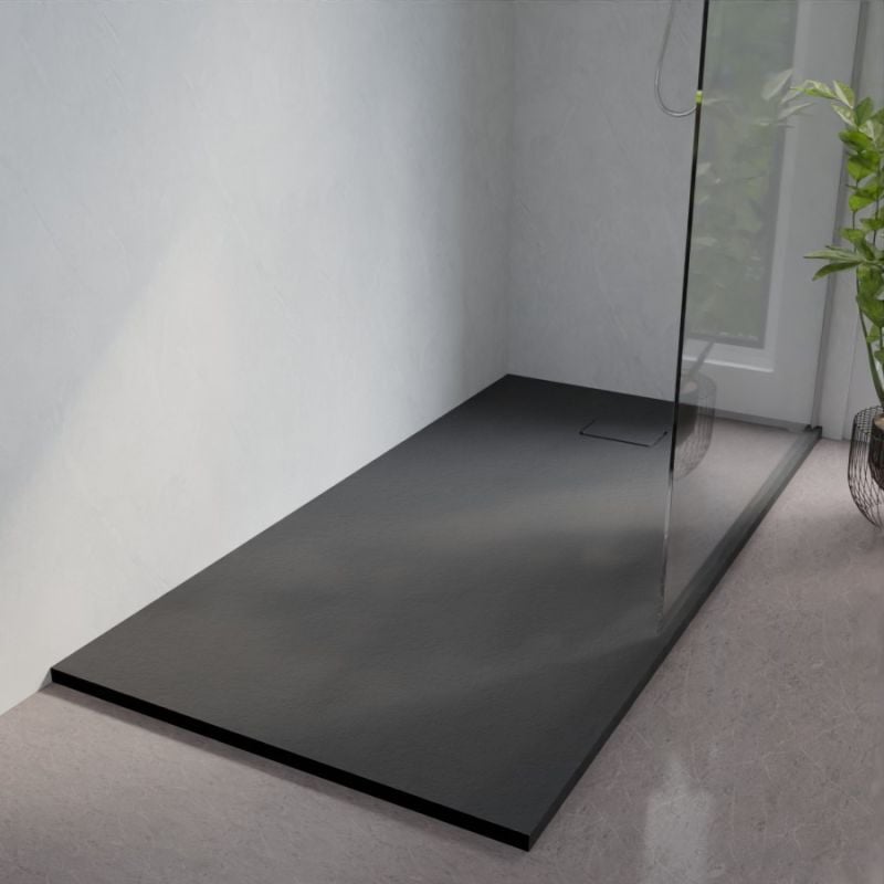 Receveur de douche 180x90 cm extra plat - saphir- Gris anthracite