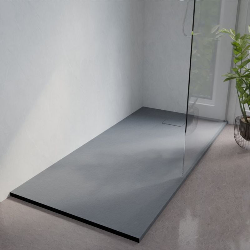 Receveur de douche 190x90 cm extra plat - saphir- Gris ciment