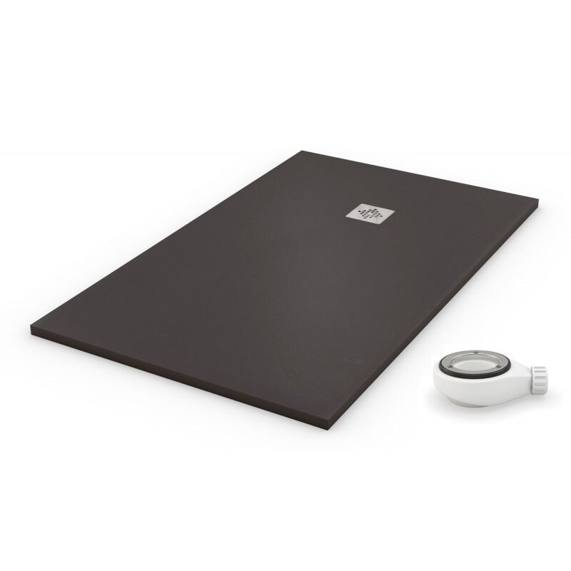 Receveur de douche extra plat QUARTZ Gris ardoise Ral 7016 75x100