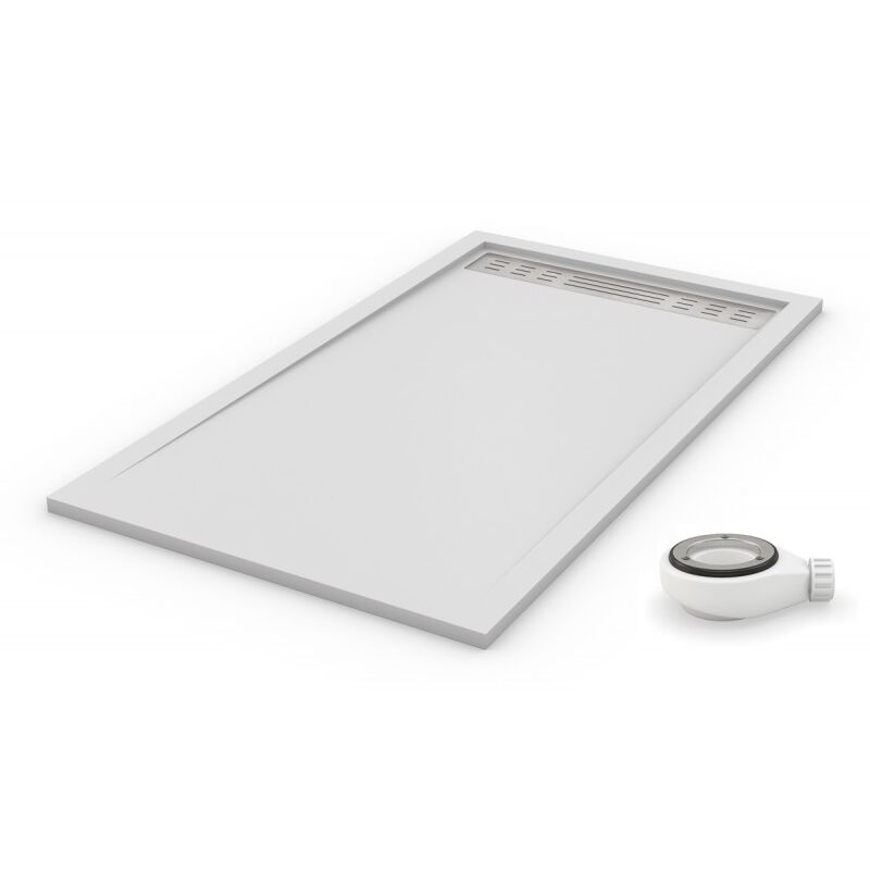 Receveur de douche extra plat premium blanc Ral 9003 90x100