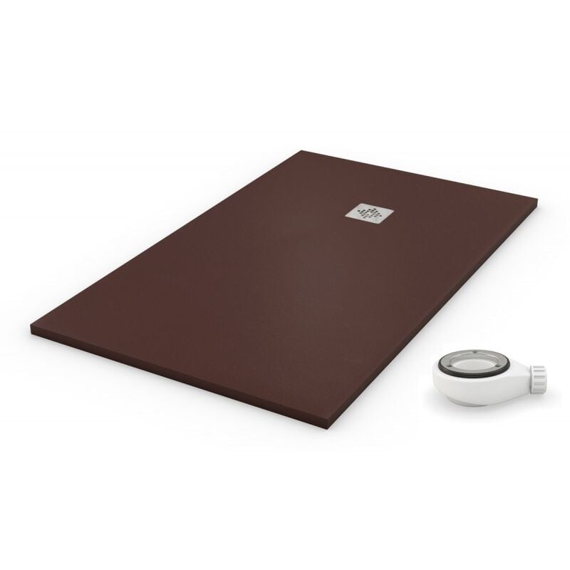 Receveur de douche 120X150 extra plat Chocolat Ral 8017