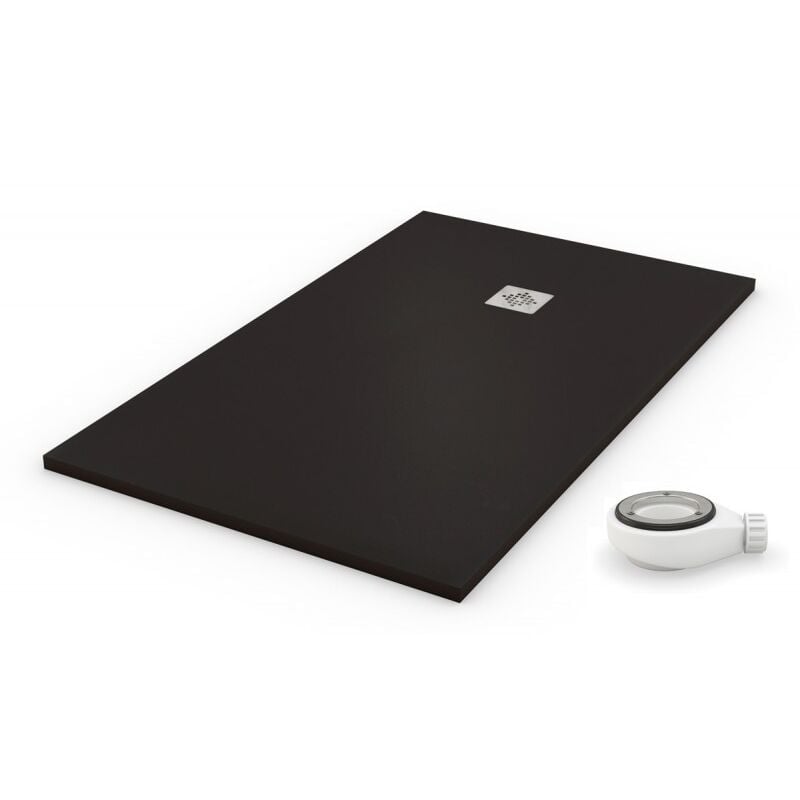 Receveur de douche 120X160 extra plat noir Ral 9005
