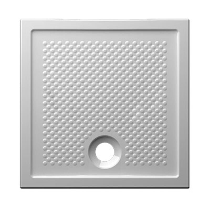 Receveur de douche en céramique 80x80 cm Globo Docciaviva série H6 DV080BI Blanc - Céramique