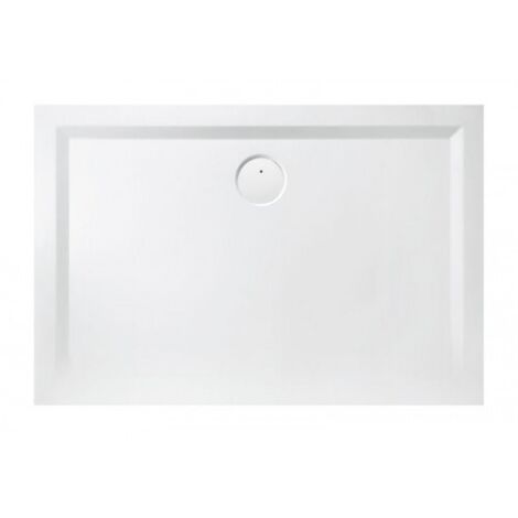 Receveur de douche - 90 x 120 cm - Lisse - Blanc - Space minéral - LEDA
