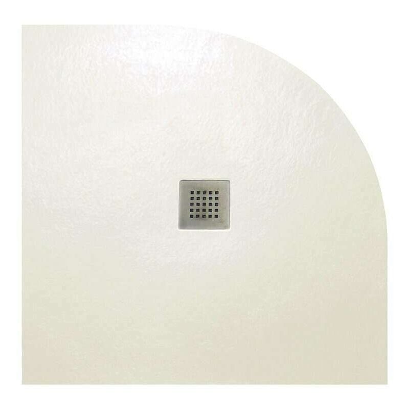 Sanycces - Receveur de douche Quart de cercle strato 90x90 cm - Beige - Résistant et Facile à installer - Salle de bain - Douche