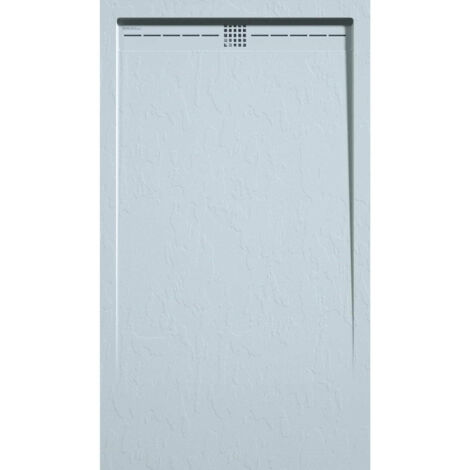 Receveur de douche extra plat CACH en résine surface ardoisée gris cendre