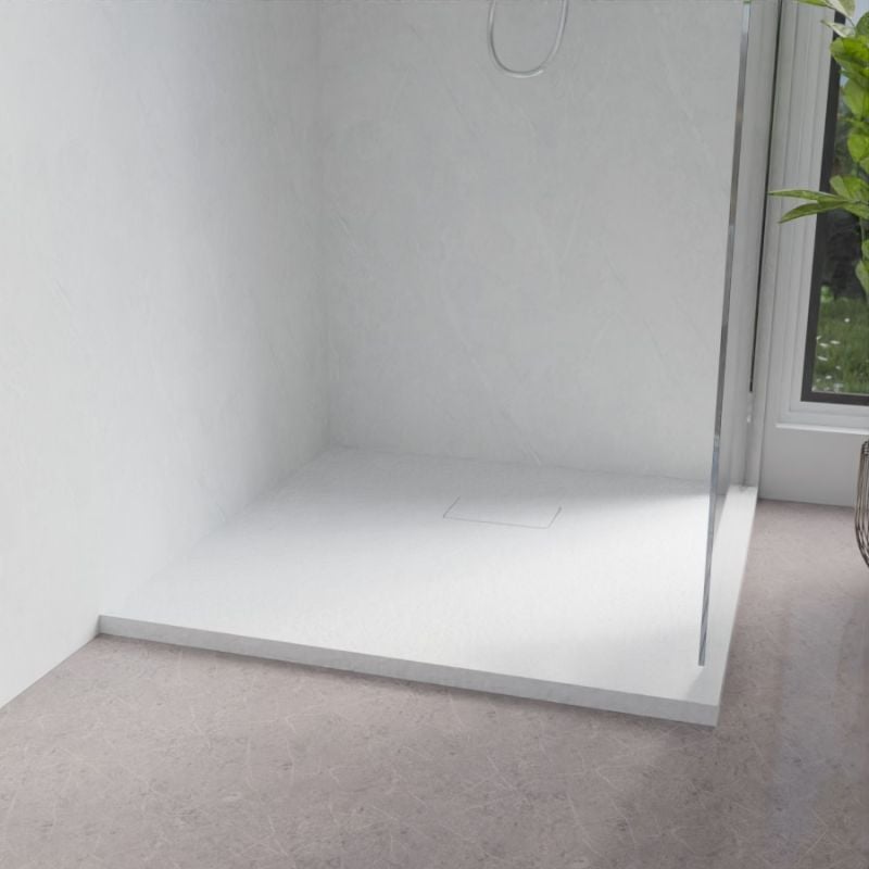 Receveur de douche 90x90 cm extra plat - saphir- Blanc