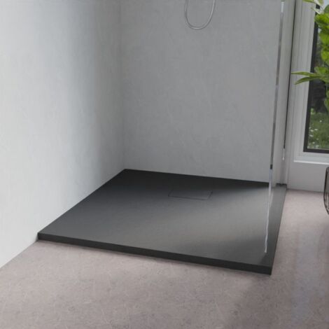 Receveur de douche 90x90 cm extra plat - SAPHIR- Gris anthracite