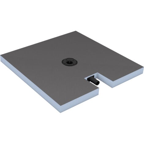 Receveur de douche à carreler 120 x 120 WEDI Fundo Plano + bonde intégrée