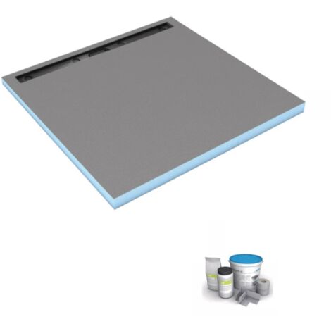 Receveur de douche à carreler 90 x 90 cm WEDI Fundo Riolito Neo + Kit d'étanchéité
