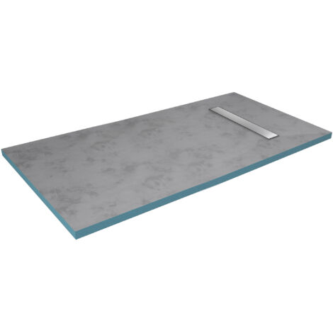 Aurlane – Receveur de douche à encastrer 90x140cm – Polystyrène extrudé étanche – Bonde de 60mm incluse – Pente diamant personnalisable