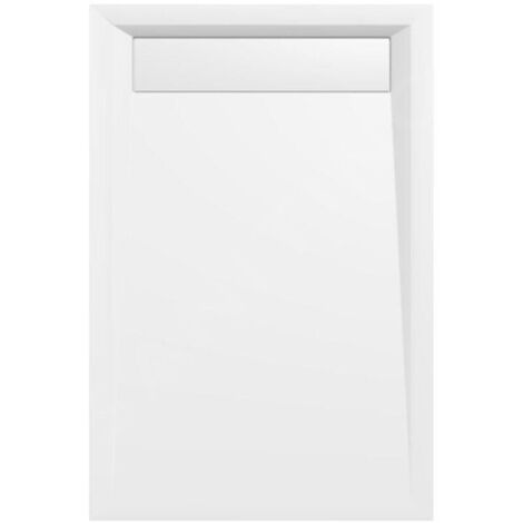 Receveur de douche à encastrer 1200x800 mm rectangulaire en marbre synthétique – Installation sans joint – Bonde de vidage incluse – 71604 – Polysan