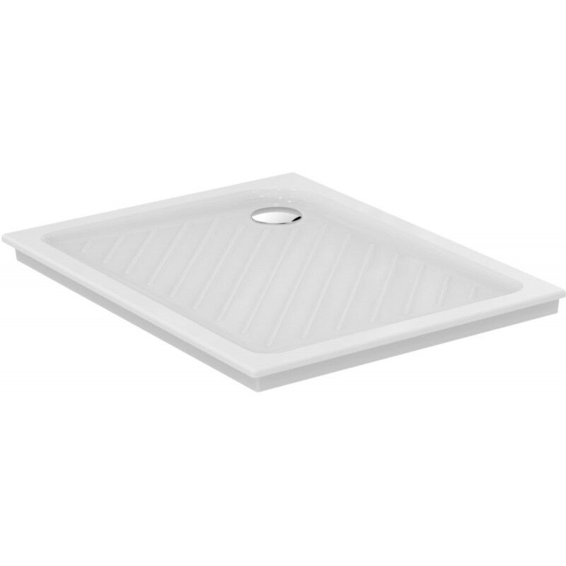 Receveur de Douche à Encastrer Porcher Ulysse + 100x80cm en Céramique Blanc - P329501