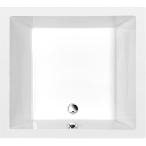 Receveur de douche à poser 1000x900 mm – Acrylique blanc – Trou de trop-plein – Surface lisse anti-glisse – 72340 – Polysan