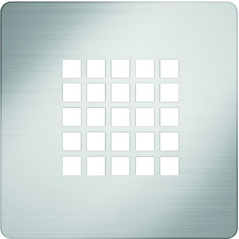 Grille de receveur de douche 13x13 cm – Acier inoxydable – Drainage efficace – Installation facile sur receveur standard – Real Shower