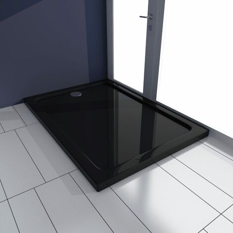 Receveur de douche rectangulaire ABS Noir 70 x 100 cm