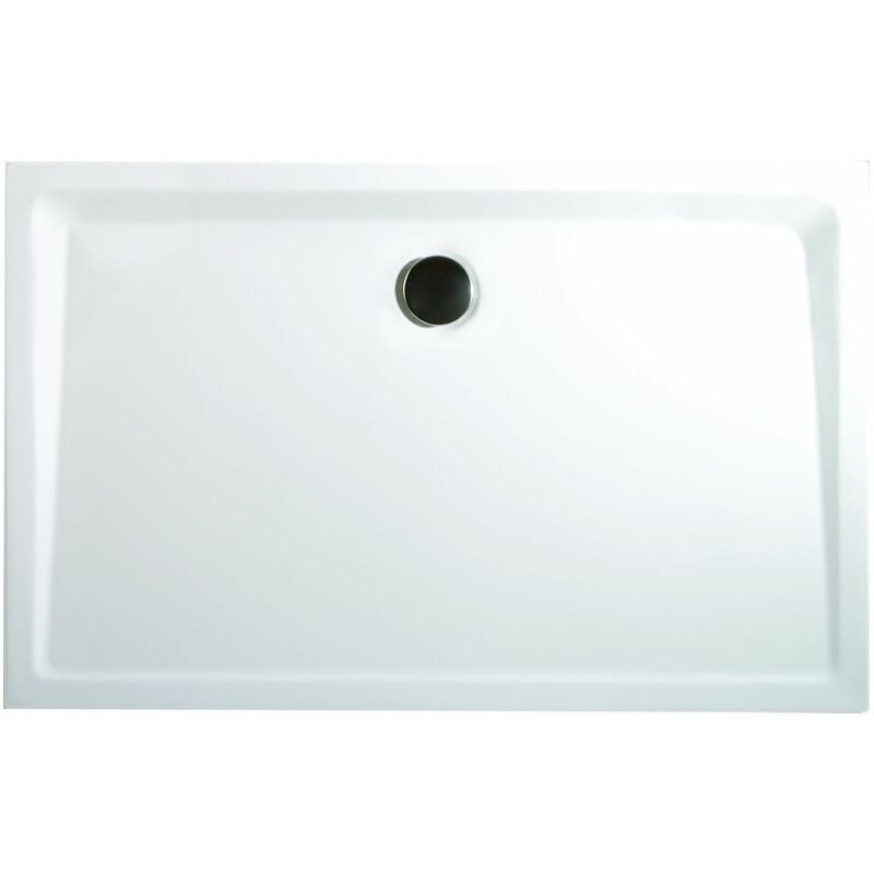 Jamais utilisé ] - Receveur de douche acrylique, rectangulaire, extra plat à poser ou à encastrer, avec pieds Schulte 160 x 90 x 3,5 cm