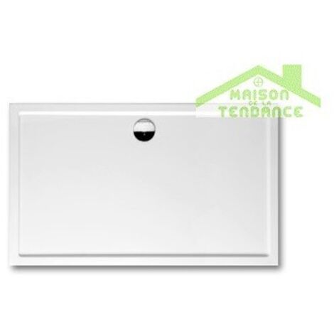 Receveur de douche acrylique rectangulaire RIHO DAVOS 259 160x90x4,5 cm-Blanc-Blanc-90.00 --