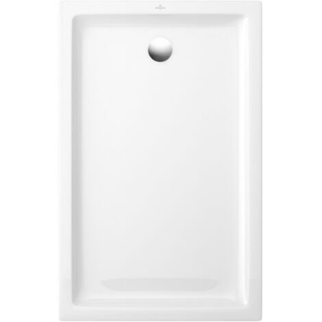 Receveur de douche antidérapant 100 x 80 VILLEROY ET BOCH O.Novo Plus céramique blanc