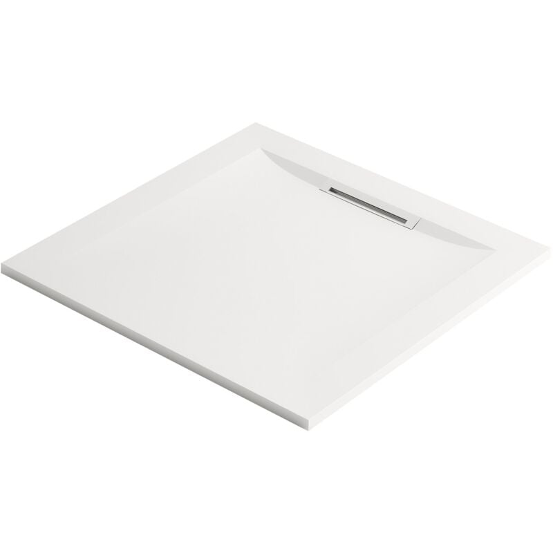 Jacob Delafon - Receveur de douche antidérapant 80 x 80 Flight Pure carré blanc