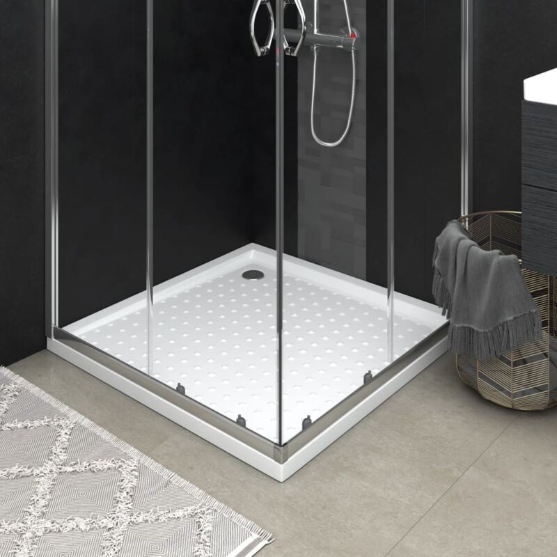 Vidaxl - Receveur de douche avec picots Blanc 80x80x4 cm abs