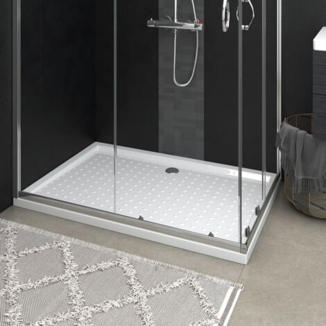 Receveur de douche Bac de douche  avec picots Blanc 80x120x4 cm ABS 24040