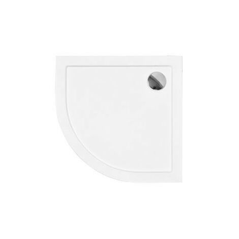 Receveur de douche BARON 1/4 rond acrylique blanc 90x90x5.5 cm