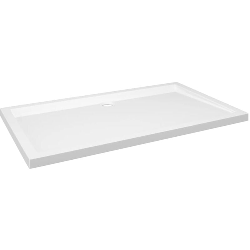 Receveur de douche base de douche bac de douche salle de bain toilette salle d'eau maison intérieur rectangulaire abs 70 x 120 cm blanc