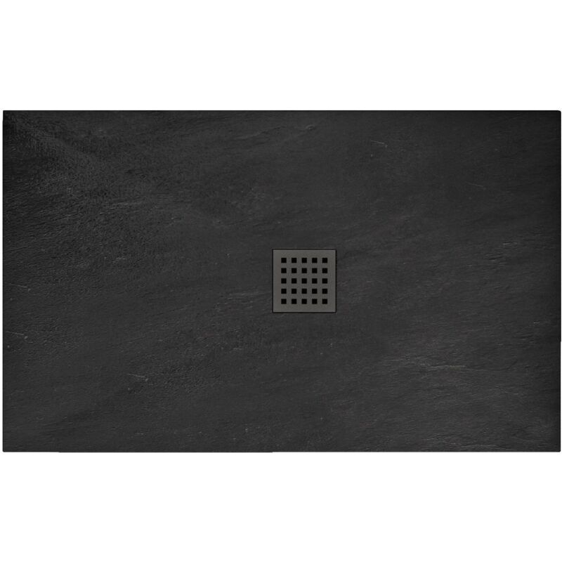 Receveur de douche REA rock black 90x120
