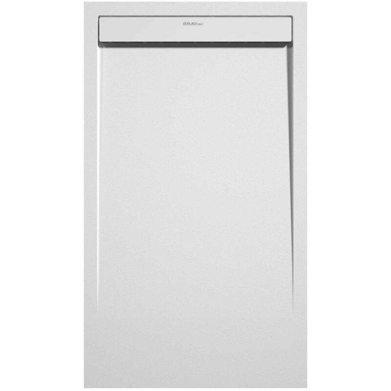 Receveur de douche Blanc, finition Lisse Stone smart, grille de couleur - 110 x 90 cm