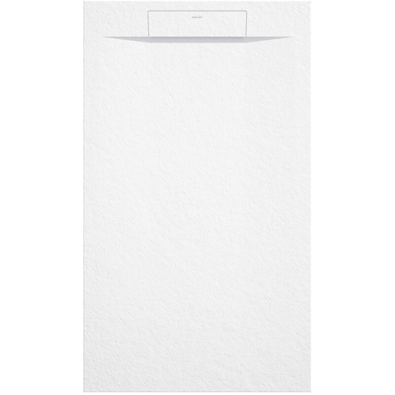 Receveur de douche Blanc, texture Pierre Zeus, grille de couleur - 210 x 80 cm