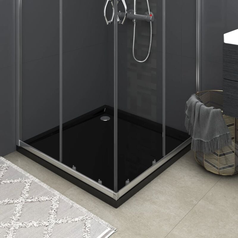 Receveur de douche carré abs Noir 90x90 cm CFW19254