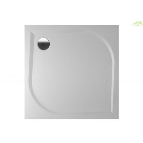Receveur de douche carré en marbre RIHO KOLPING DB20 80x80x3cm-Blanc-Blanc-80 --