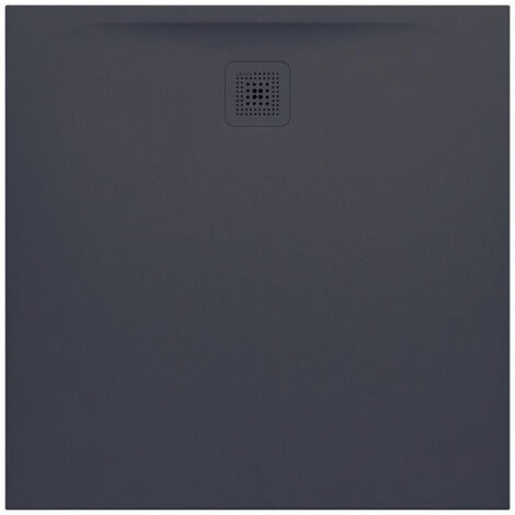 Receveur de douche carré LAUFEN PRO, écoulement latéral 1000 x 1000 x 33 mm anthracite LAUFEN