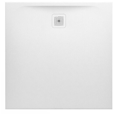 Receveur de douche carré LAUFEN PRO, écoulement latéral 1000 x 1000 x 33 mm LAUFEN blanc mat