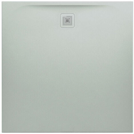 Receveur de douche carré LAUFEN PRO, écoulement latéral 1200 x 1200 x 33 mm, gris clair LAUFEN